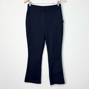 Boden Cropped Flare Trousers Navy Blue 6R